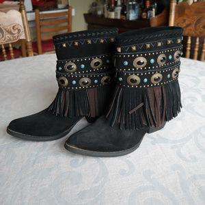 Sbicca Vintage Collection Fringe Bootie
